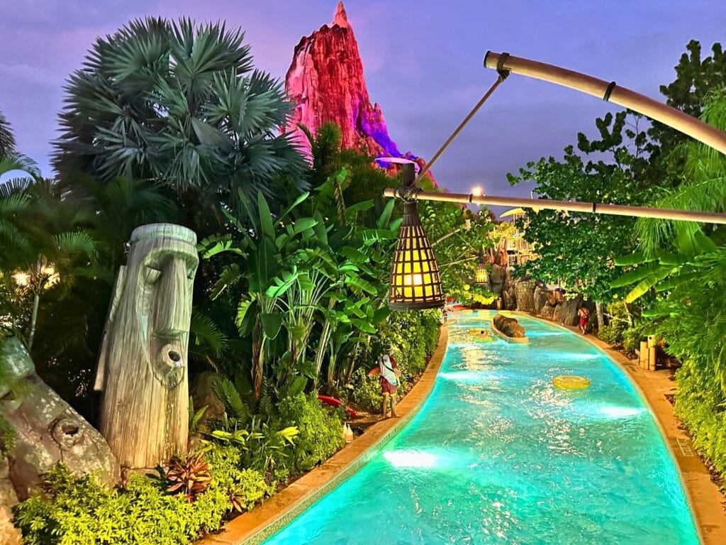 Volcano Bay Nights Lazy River - image by Dani Meyering