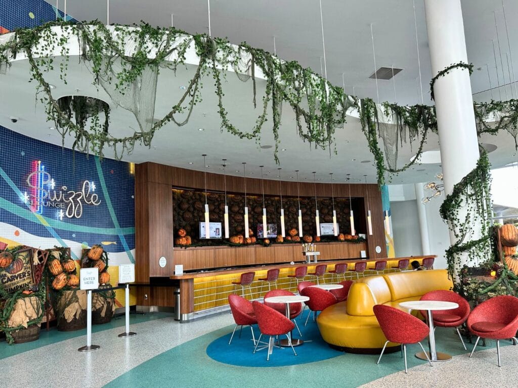 entrance to Pumpkin Lord Bar at Swizzles Lounge Cabana Bay Beach Resort - image by Dani Meyering
