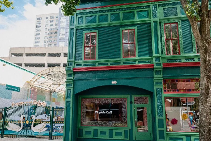 CityArts Cafe Exterior Historic Building Downtown Orlando