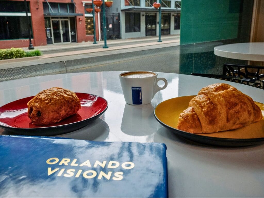 CityArts Cafe Interior with Coffee and Pastries