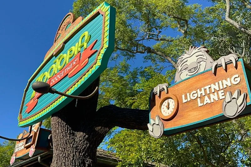 Disney adults Zootopia Better Zoogether at Animal Kingdom Lightning Lane entrance - image by Dani Meyering