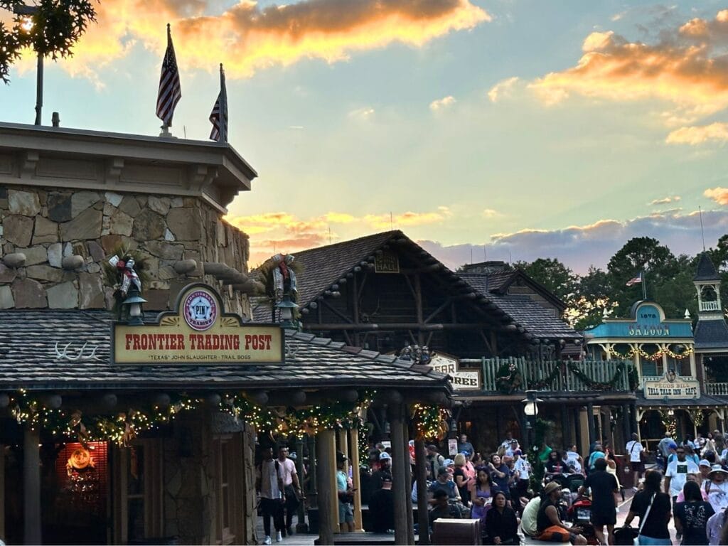 New Christmas Decorations at Magic Kingdom Frontierland - image by Dani Meyering