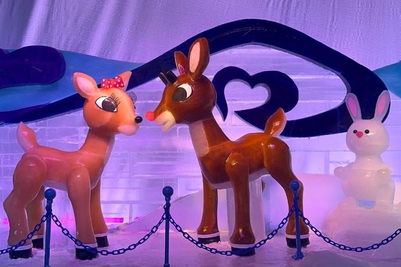 Rudolph the Red Nosed Reindeer and Clarice at ICE! Gaylord Palms - image by Dani Meyering