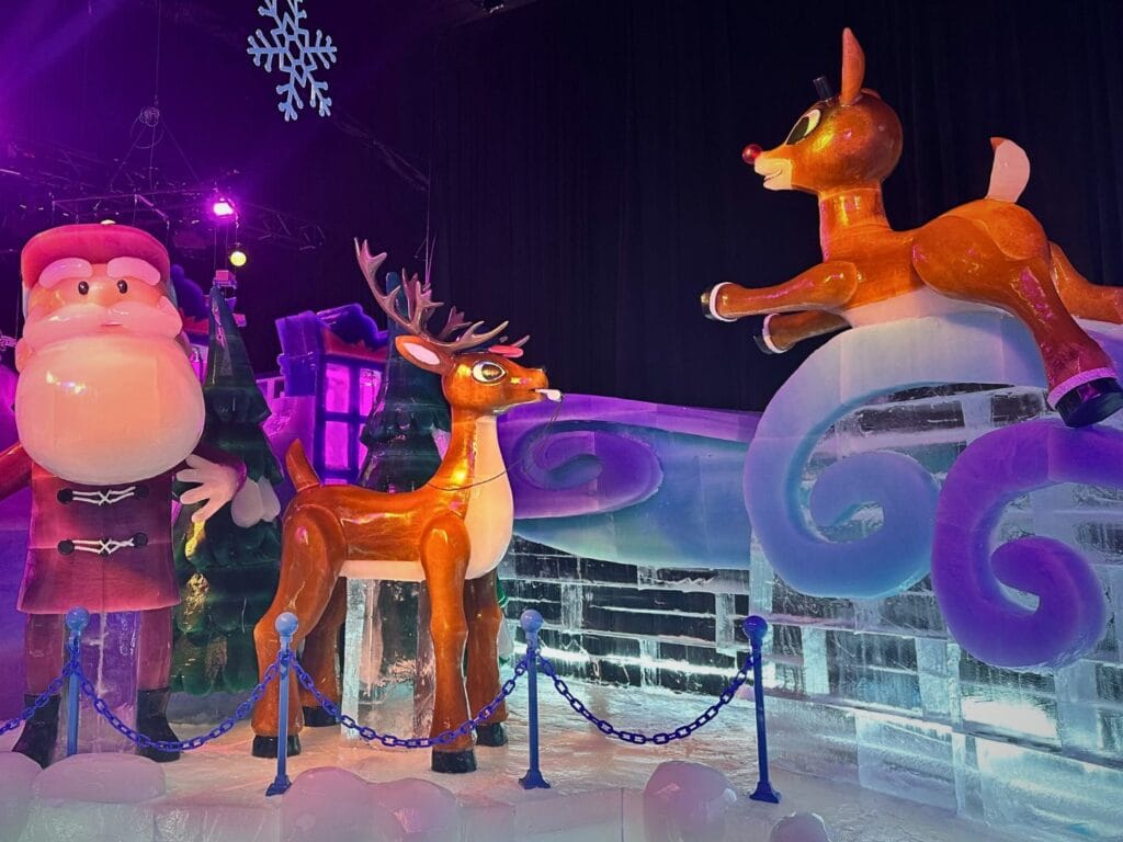 Rudolph the Red Nosed Reindeer and Santa at ICE! Gaylord Palms - image by Dani Meyering