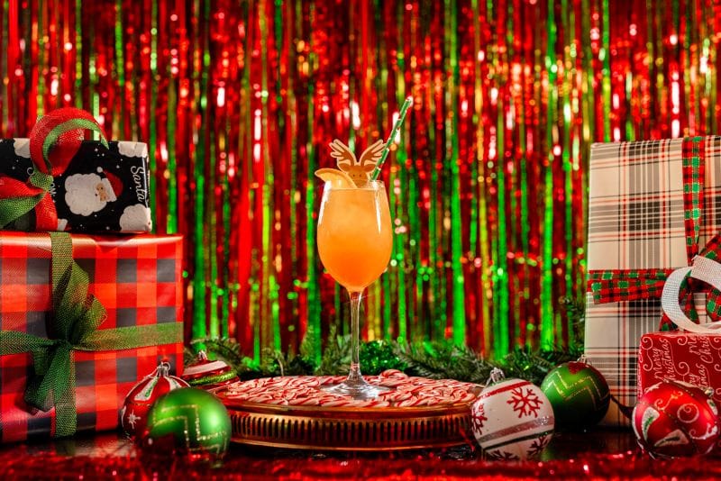 Head to Omni Orlando's Pop-Up Bar, Blitzen's, for festive cocktails in Orlando