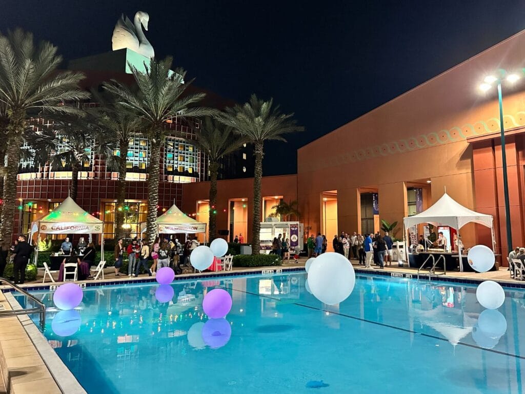 pool at Swan exterior during Swan Dolphin Food & Wine Classic 2025 - image by Dani Meyering