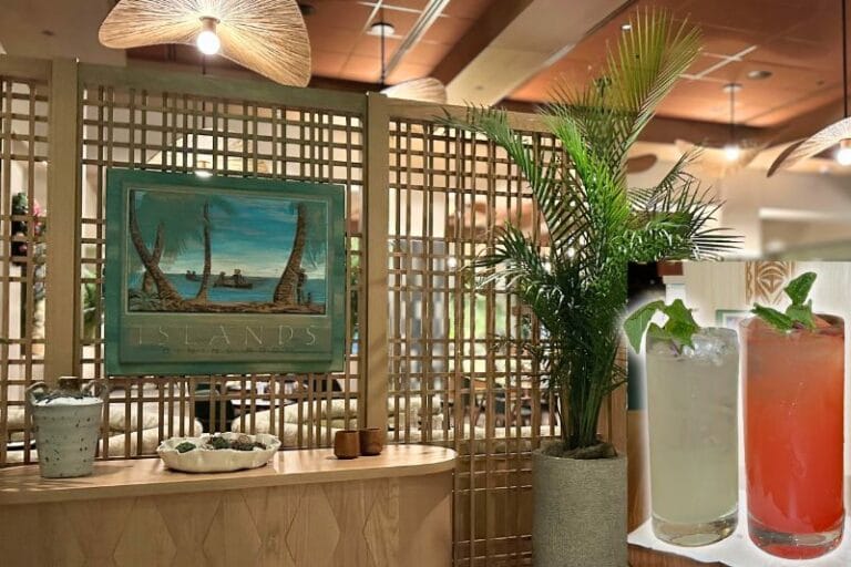 Entrance Islands Dining Room Loews Royal Pacific Resort at Universal Orlando - image by Dani Meyering with drinks