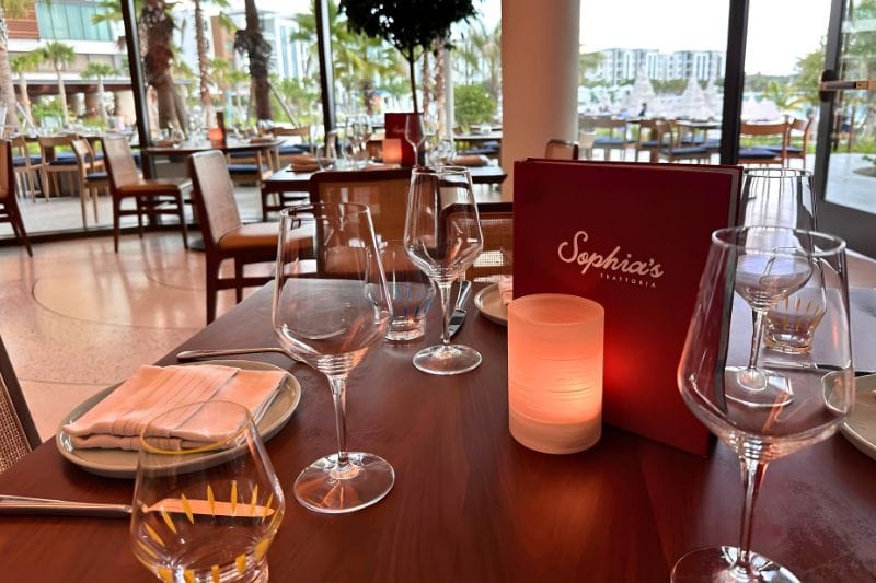 Sophia's Trattoria Table Set Conrad Orlando - image by Dani Meyering comp