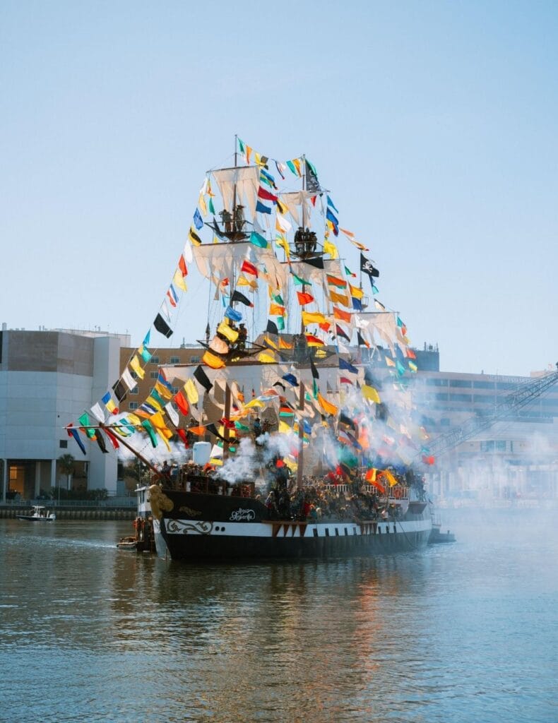 The Gasparilla Pirate Invasion is the main attraction of Gasparilla festivities!