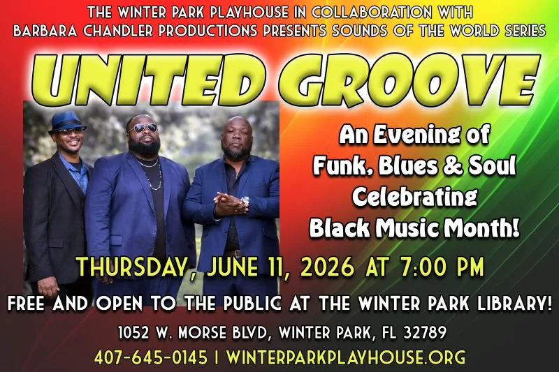 United Groove presented by Winter Park Playhouse is June 11 in Orlando