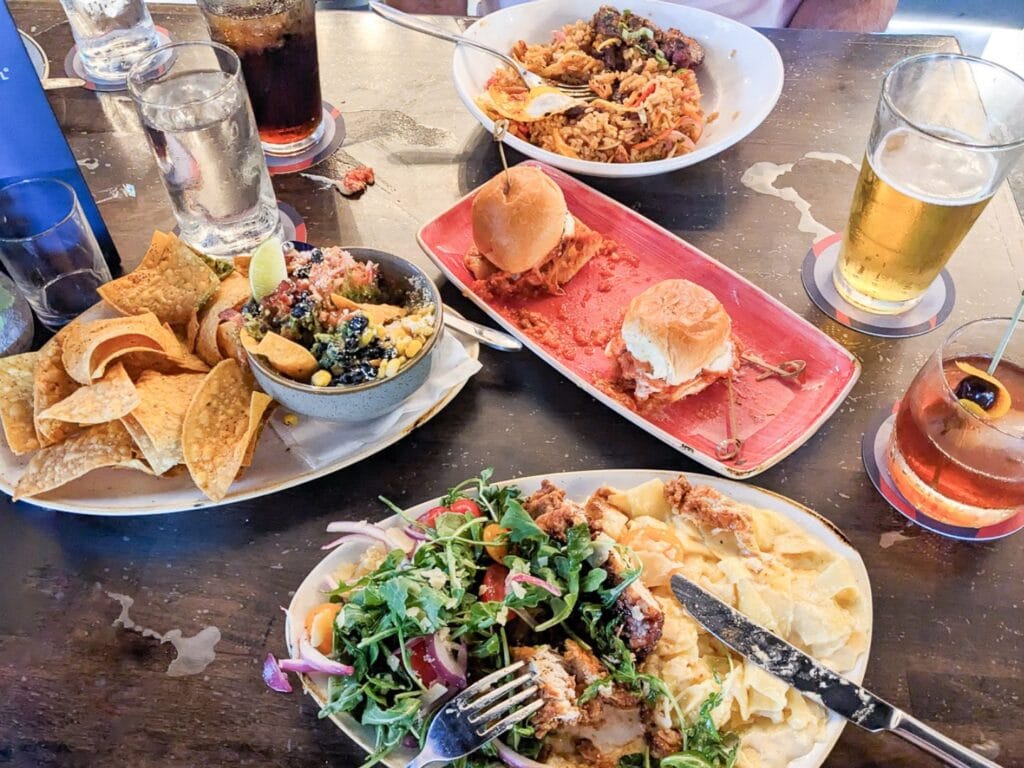 Delicious meal at American Social Orlando with drinks, appetizers, and lunch - image by Kelly Lamano Diaz