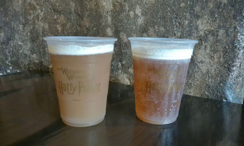 Frozen and cold Butterbeer at Universal Orlando Resort